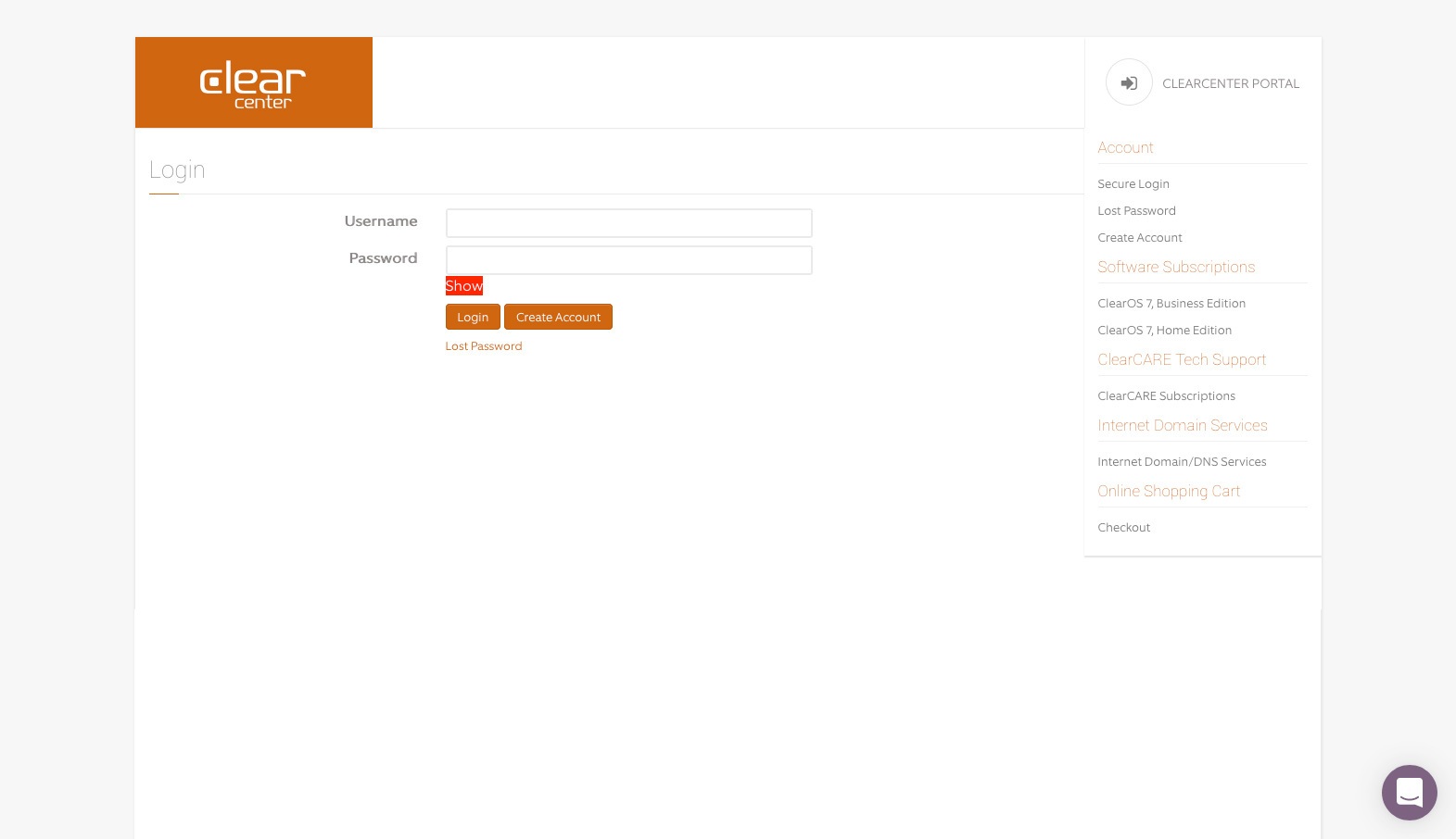 Login to Register page
